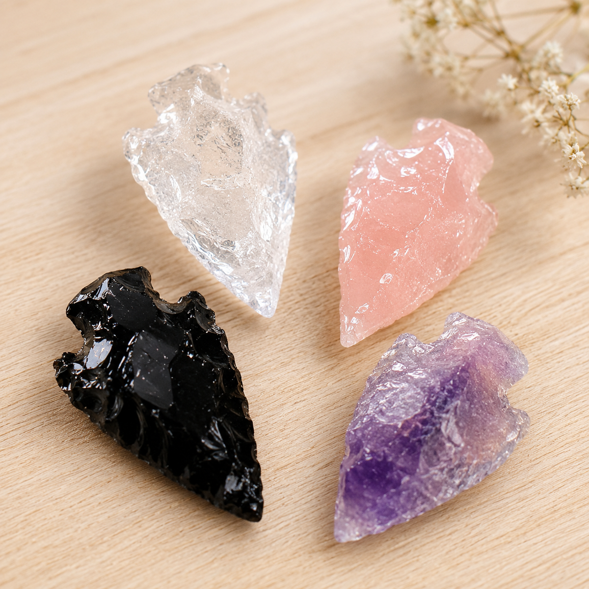 Gemstone Arrowheads for DIY Project Craft Point Jewelry Making
