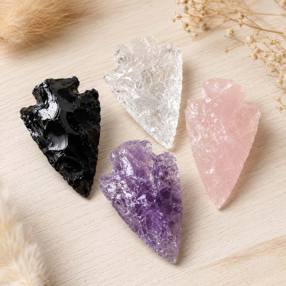 Gemstone Arrowheads for DIY Project Craft Point Jewelry Making
