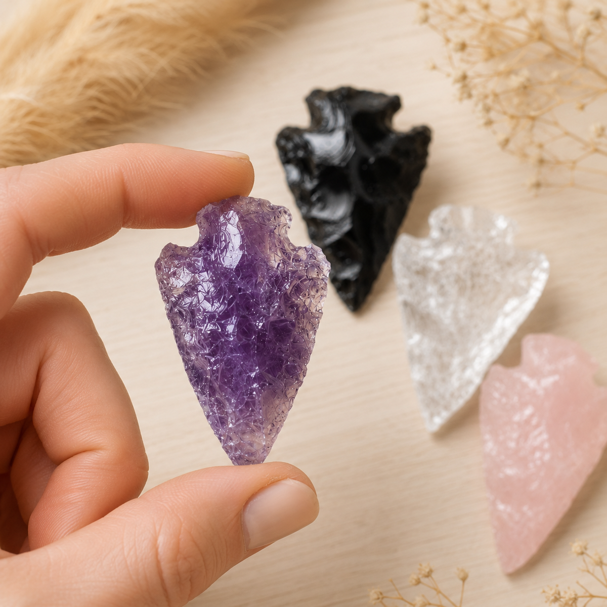 Gemstone Arrowheads for DIY Project Craft Point Jewelry Making