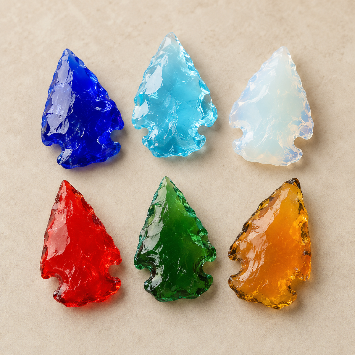 Glass Arrowheads, Arrow Head Points