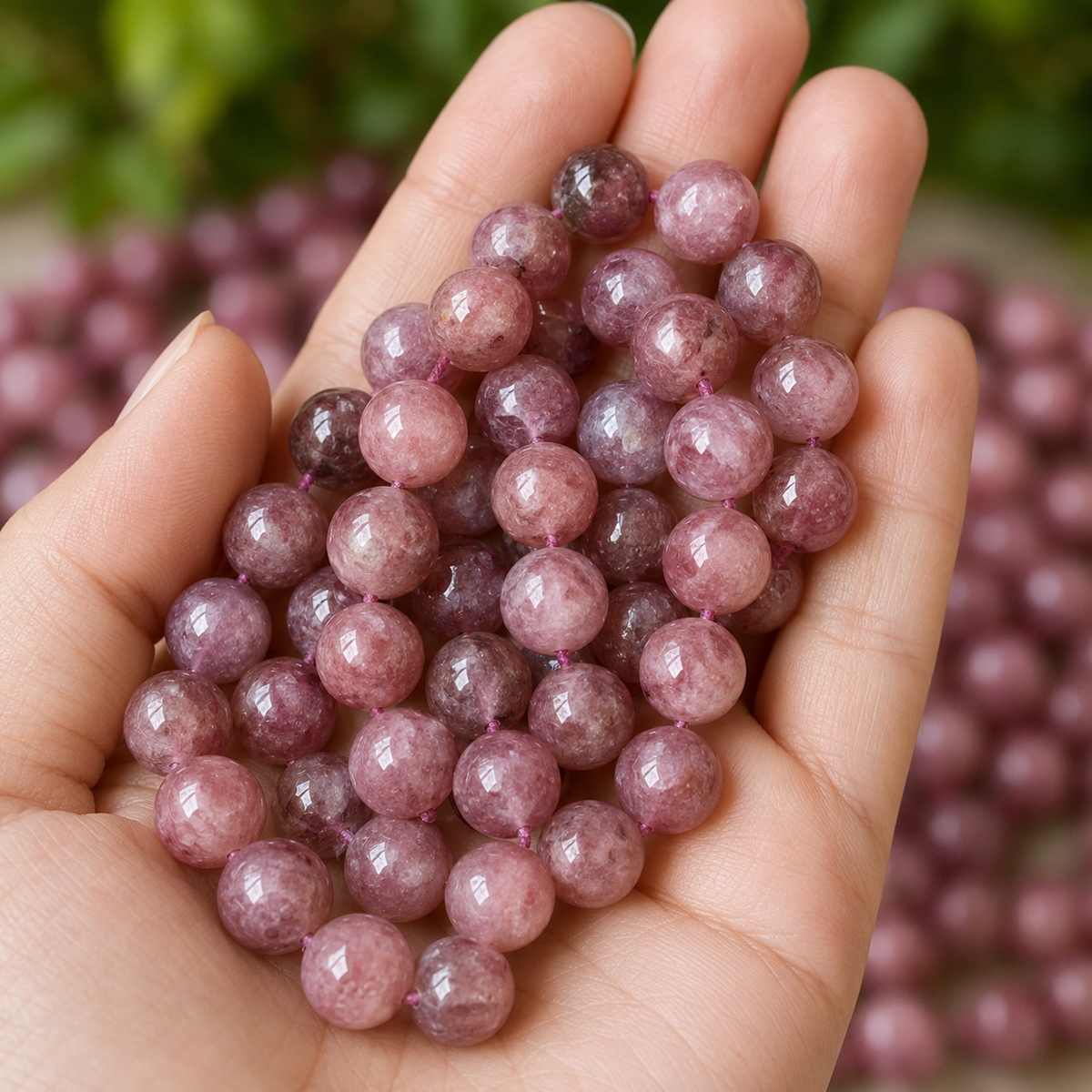 Pink Tourmaline Heated Beads, Natural Round Crystal Beads 4mm to 10mm