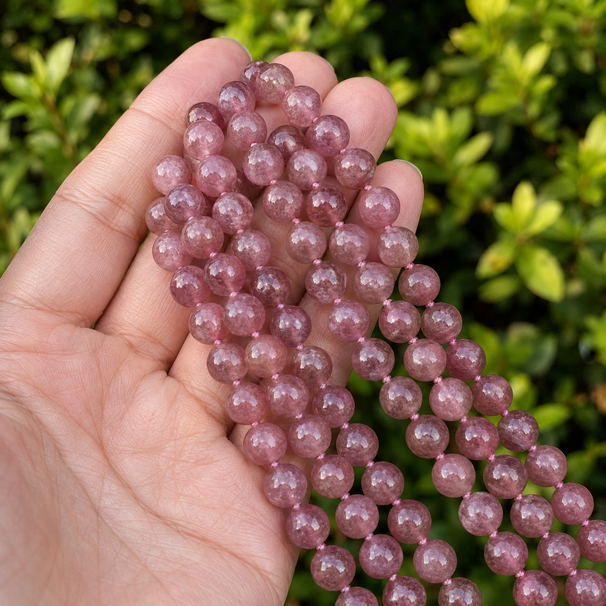 Pink Tourmaline Heated Beads, Natural Round Crystal Beads 4mm to 10mm