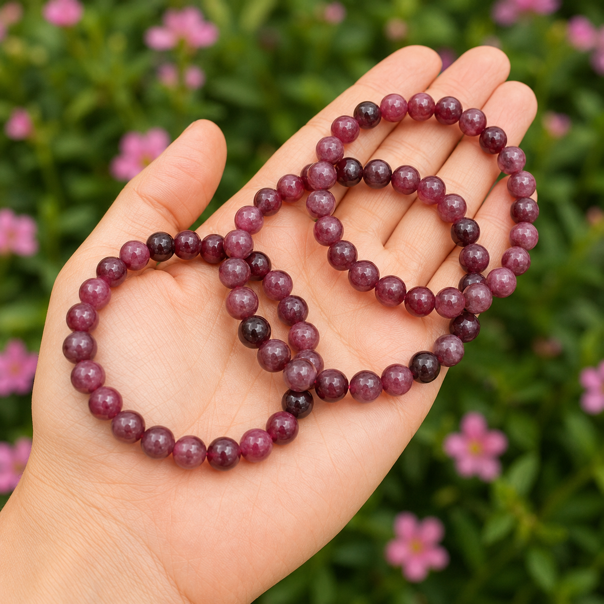 Pink Tourmaline Bracelet (Passion and Selflessness)
