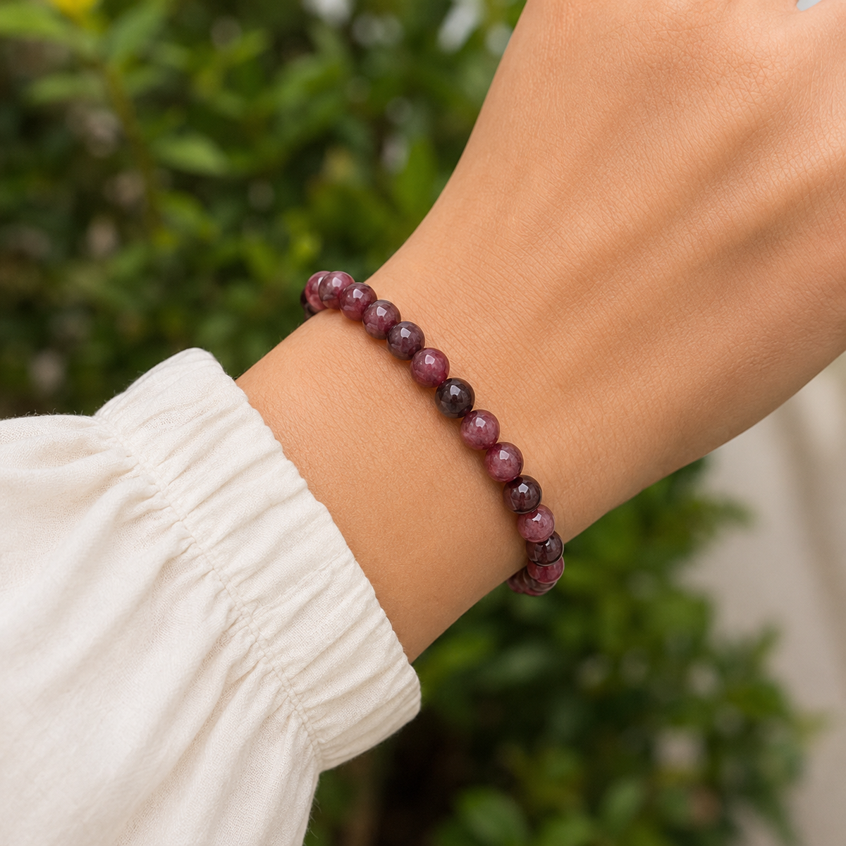Pink Tourmaline Bracelet (Passion and Selflessness)