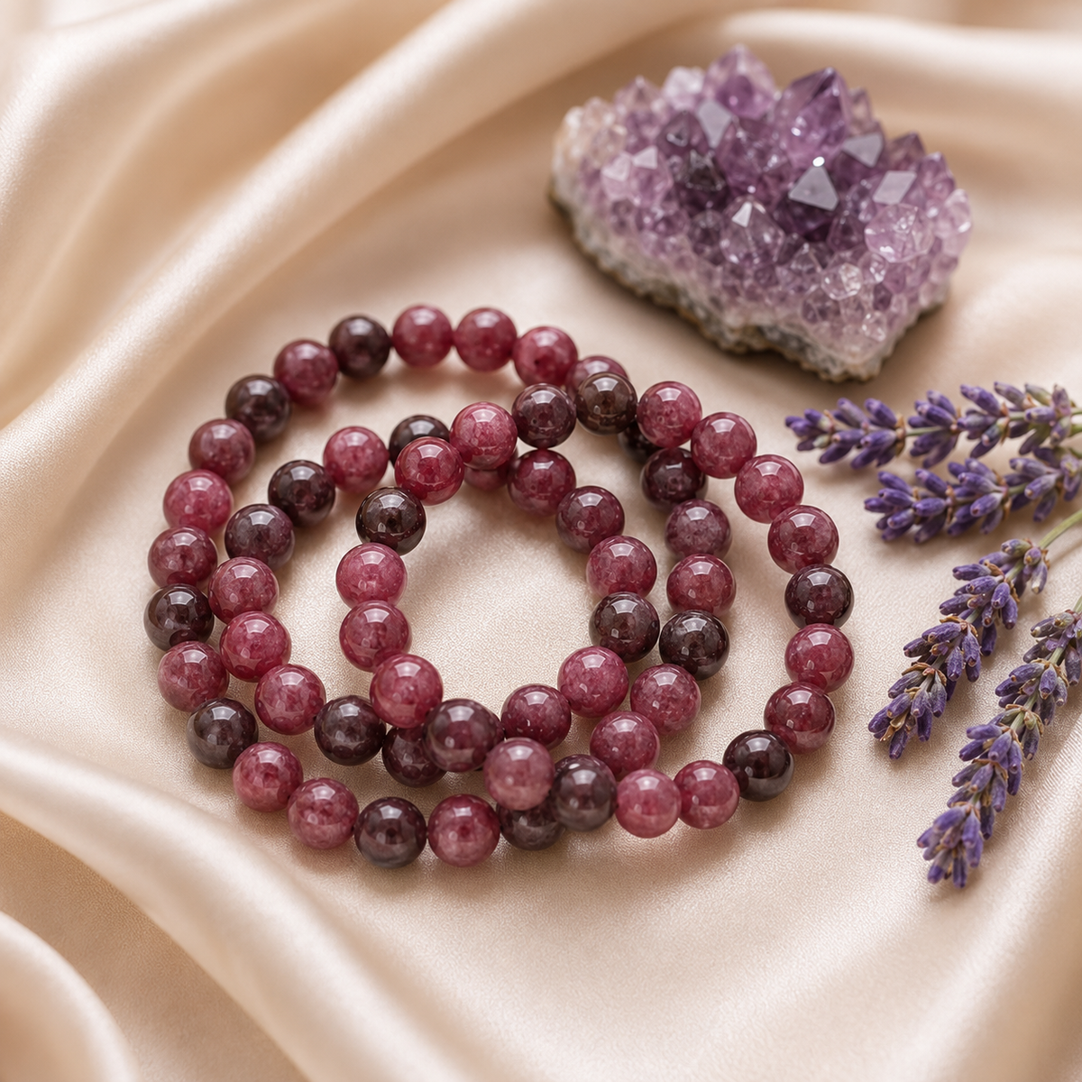 Pink Tourmaline Bracelet (Passion and Selflessness)