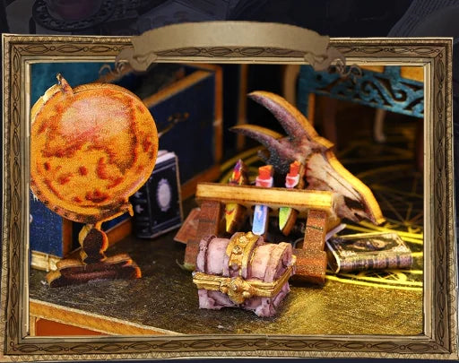 Handgefertigter 3D-Cottage-Buchständer