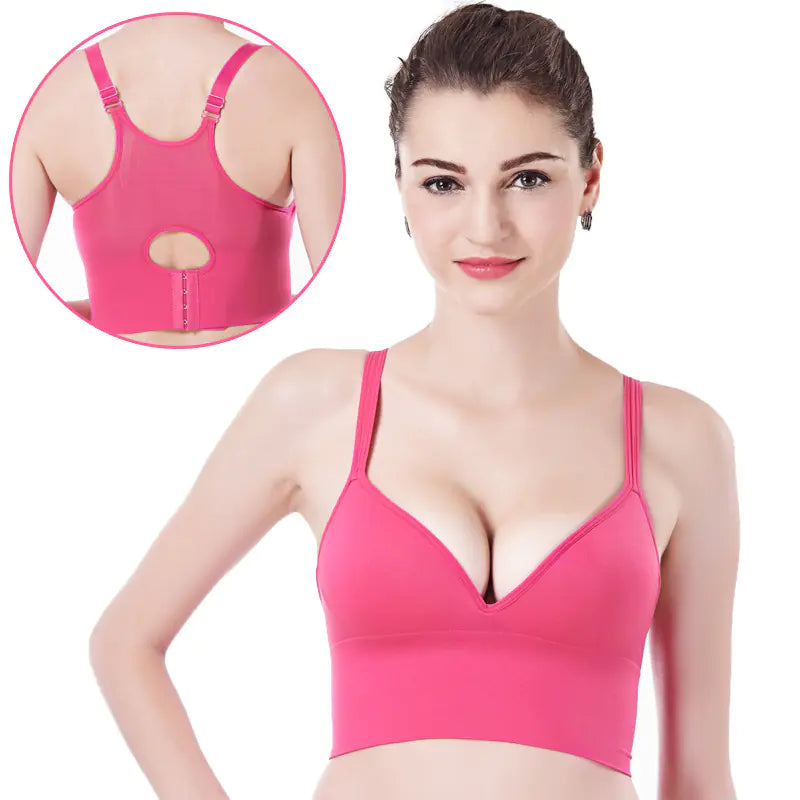 Wireless Sports Bra with Breathable Yoga Vest - Lingerie
