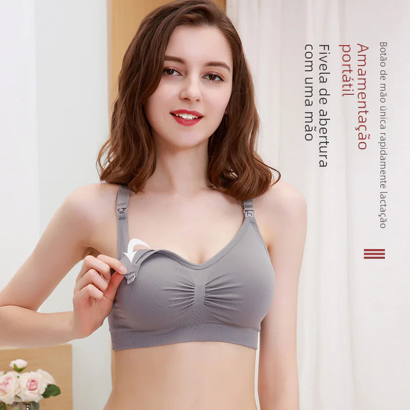 Seamless Nursing Bra for Pregnant Women - Adjustable Fit - Lingerie