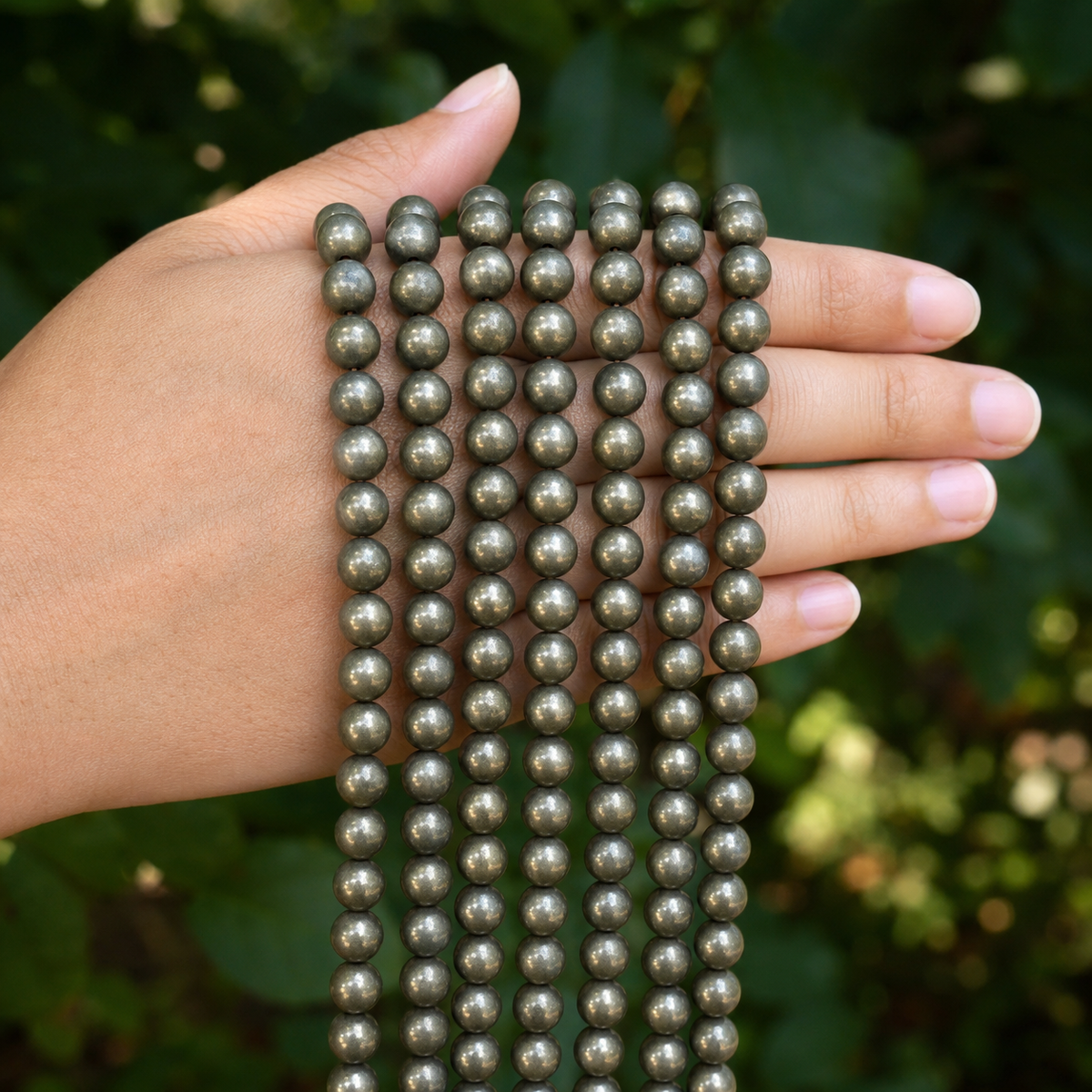 Pyrite Beads, Natural Round Crystal Beads 4mm to 12mm