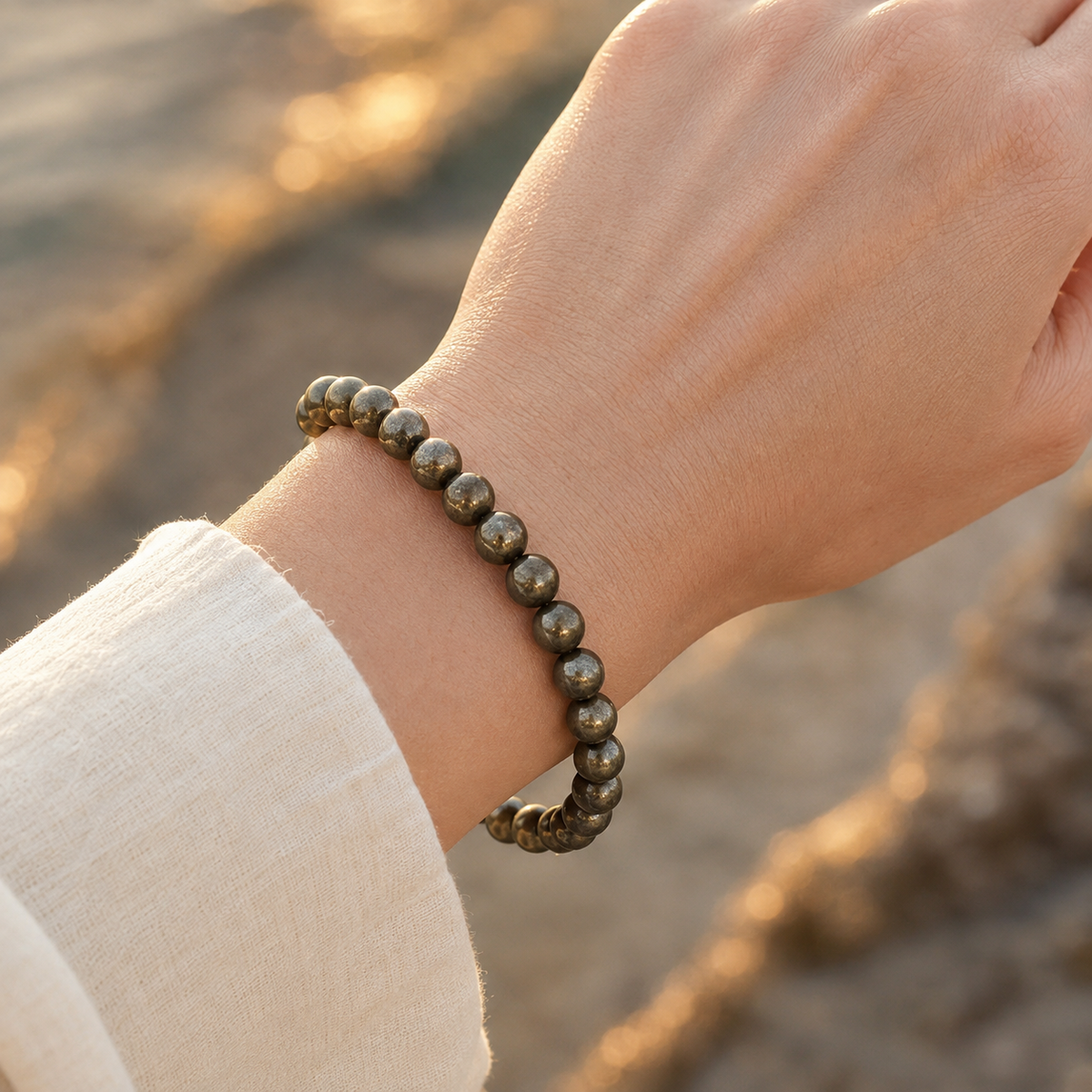Pyrite Bracelet | Golden Pyrite Bracelet (Determination and Resolution).