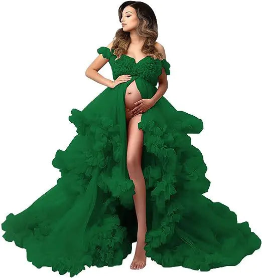 New Cross-Border Maternity Sheer Dress for Photography - 888