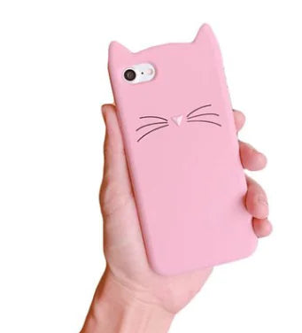 Cat Silicone Phone Case, Protective Cover for Phones