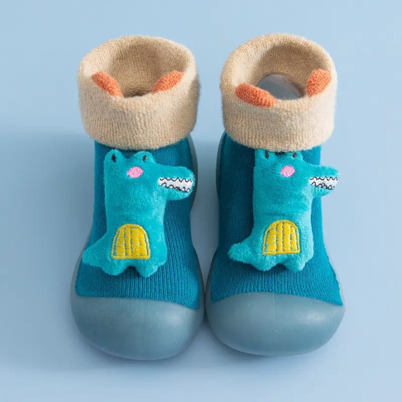 Cartoon Plush High-Top Baby Shoes for Toddlers (1-2Y)- 888