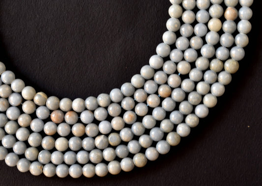 Angelite Beads, Natural Crystal Round Beads 4mm to 12mm