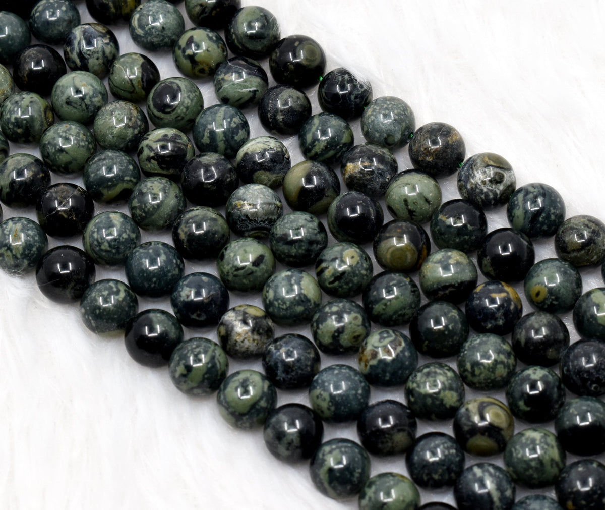 Kambaba Jasper Beads, Natural Round Crystal Beads 4mm to 10mm.