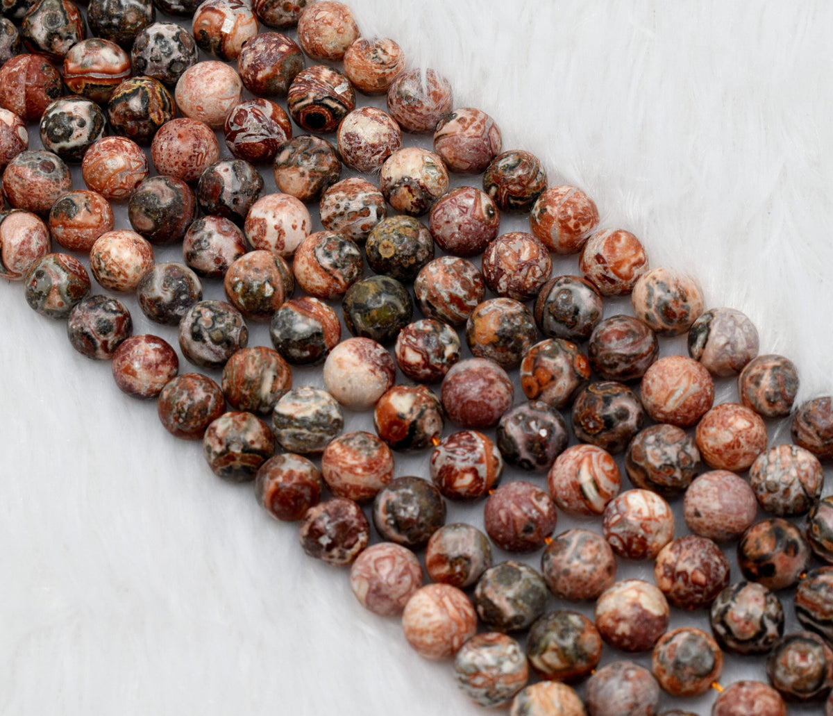 Leopardskin Jasper Beads, Natural Round Crystal Beads 4mm to 10mm.