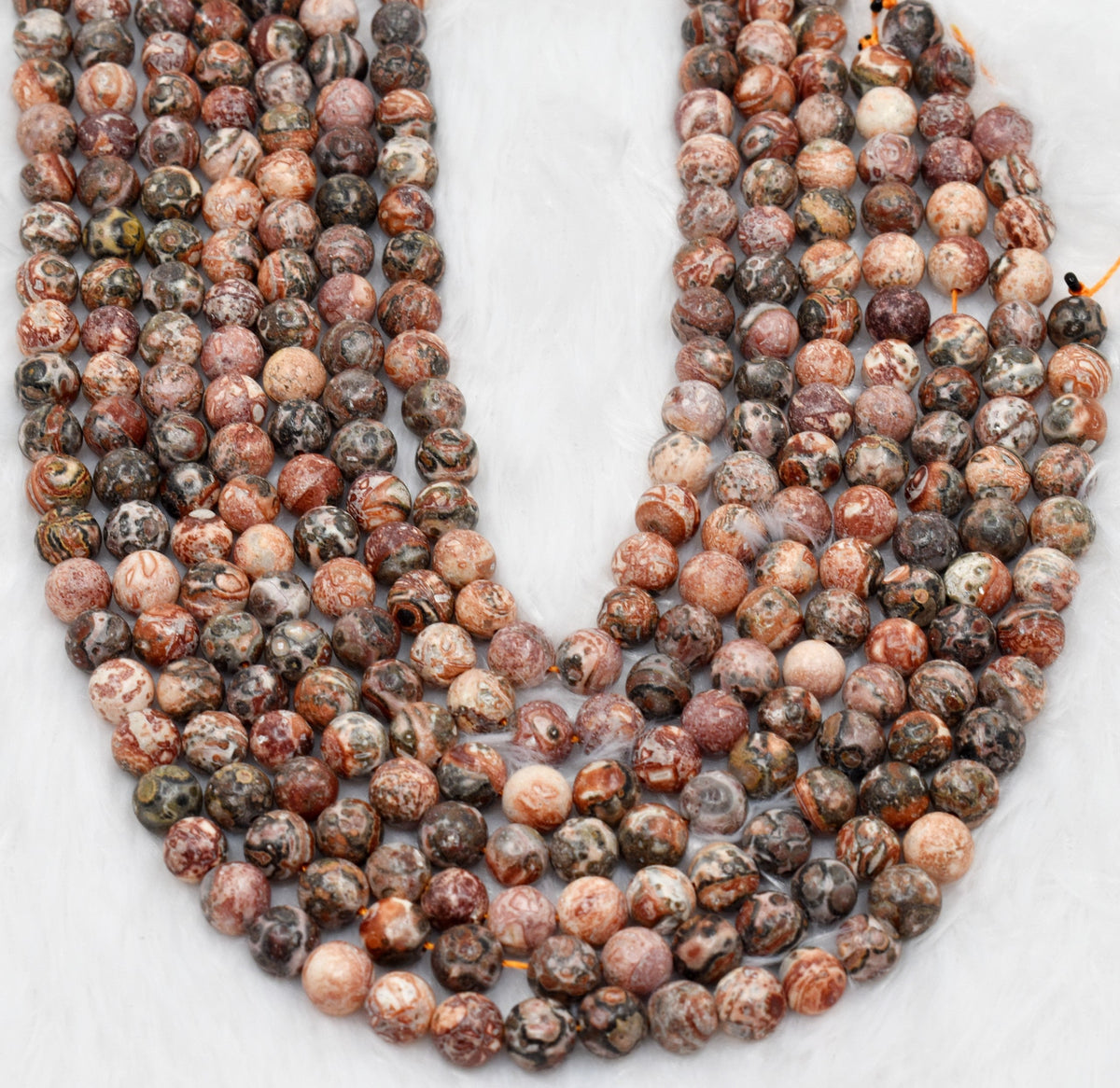 Leopardskin Jasper Beads, Natural Round Crystal Beads 4mm to 10mm.