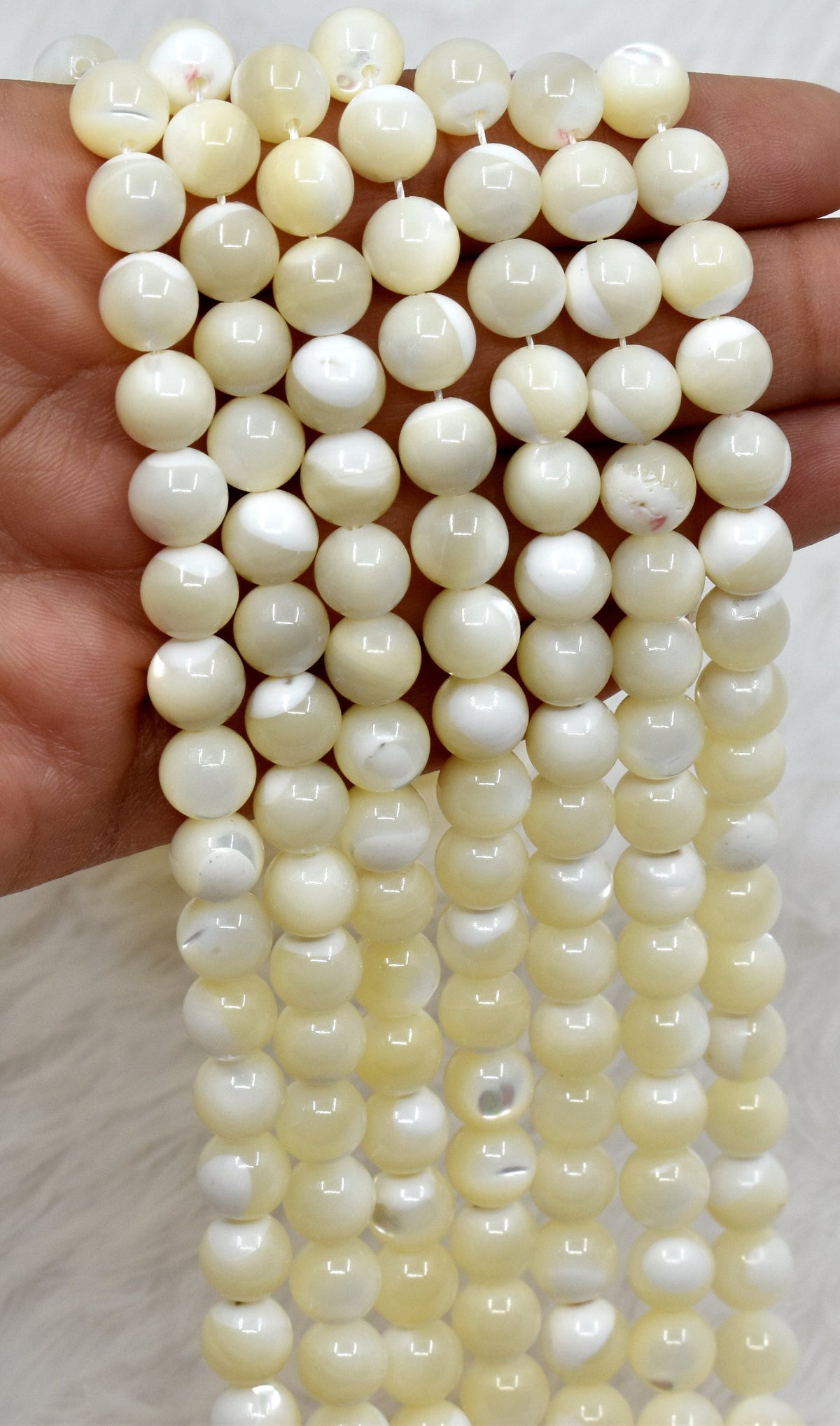 MOP Star Beads, Natural Round Crystal Beads 4mm to 14mm