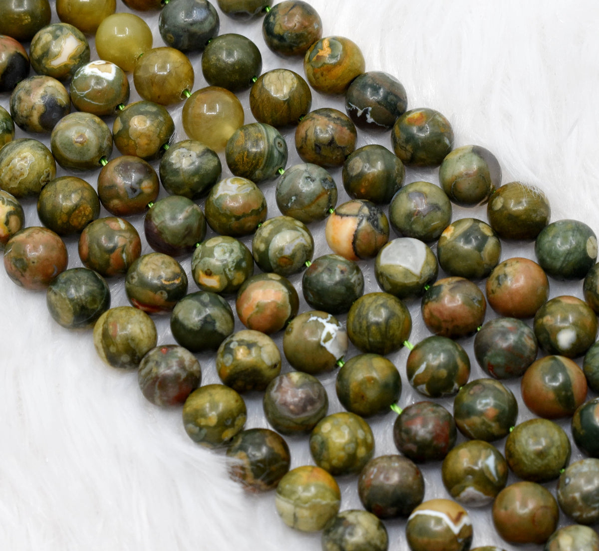 Ocean Jasper Beads, Natural Round Crystal Beads 4mm to 12mm.