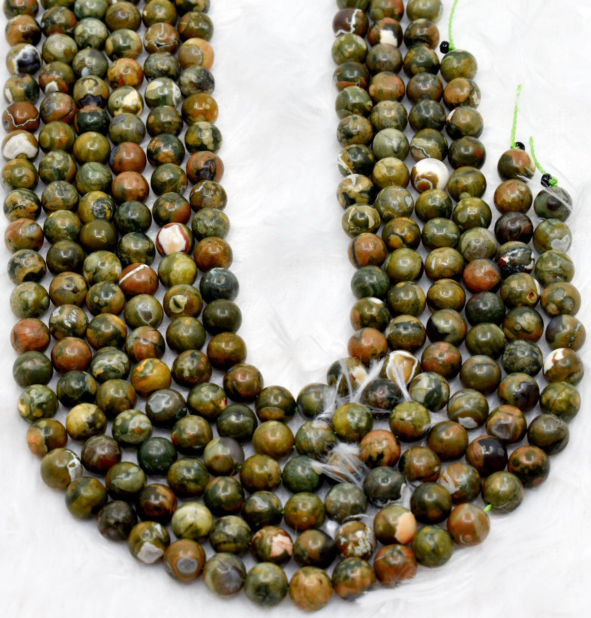 Ocean Jasper Beads, Natural Round Crystal Beads 4mm to 12mm.
