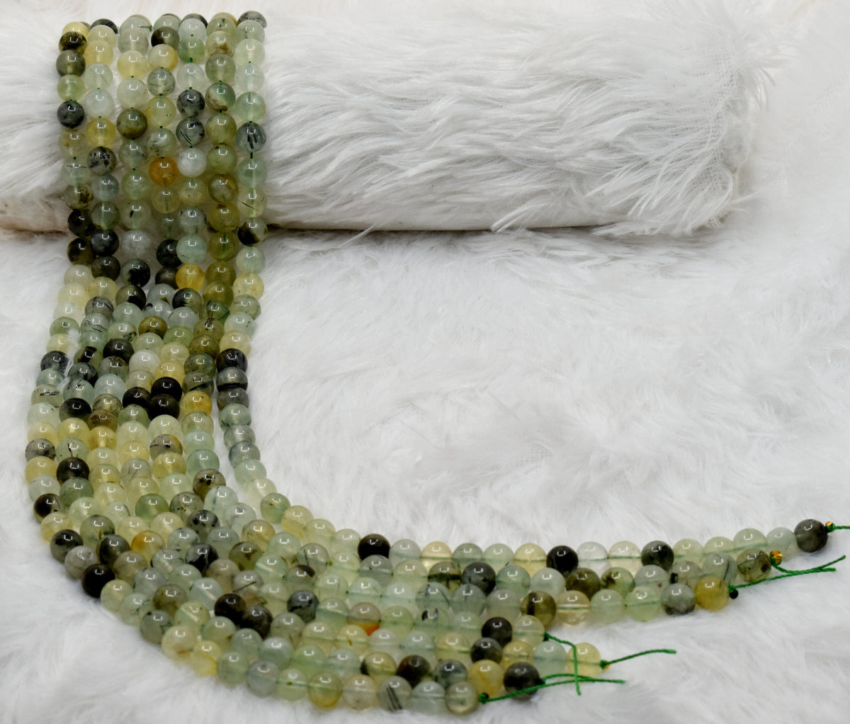 Prehnite Beads, Natural Round Crystal Beads 4mm to 10mm.