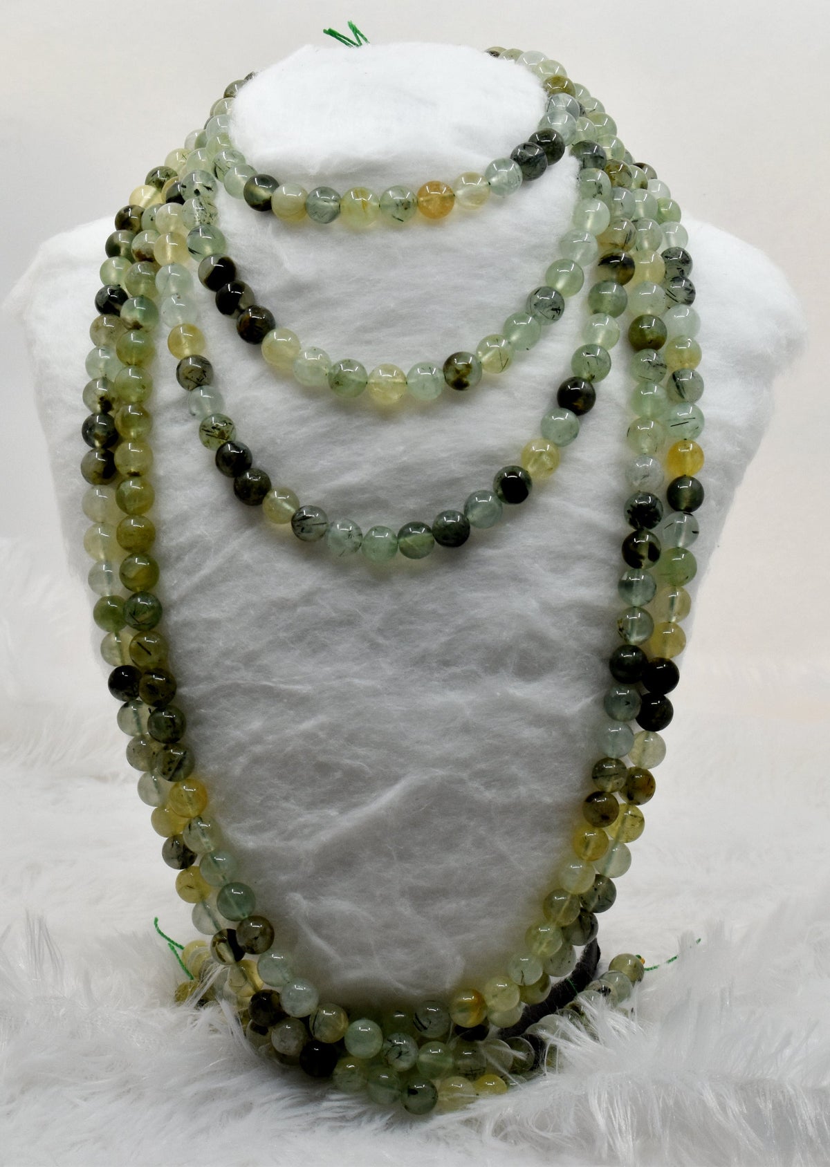 Prehnite Beads, Natural Round Crystal Beads 4mm to 10mm.