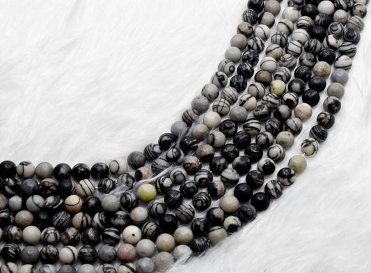 Picasso Jasper Beads, Natural Round Crystal Beads 4mm to 10mm.