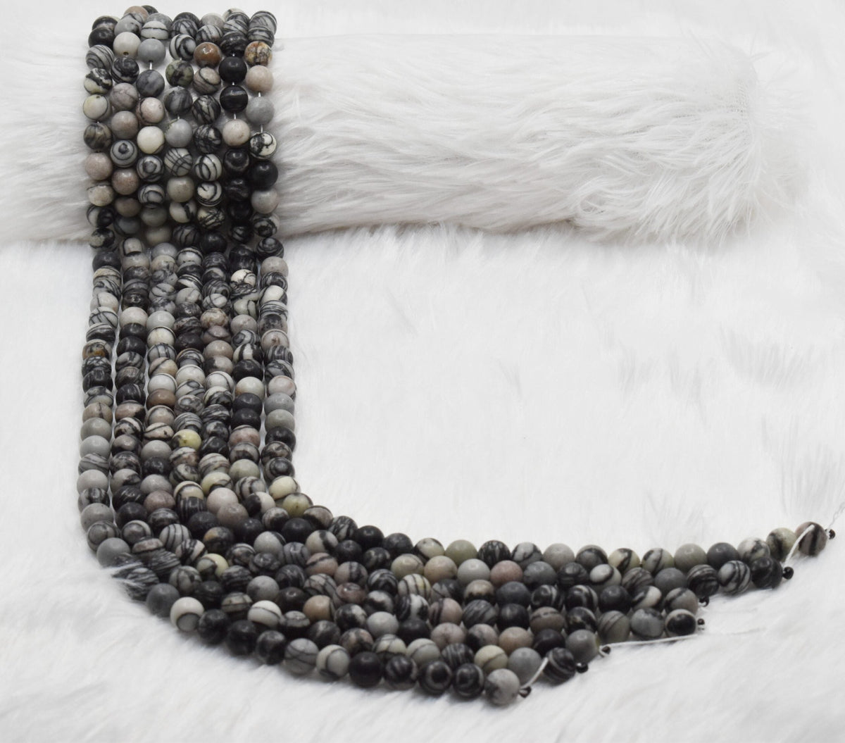 Picasso Jasper Beads, Natural Round Crystal Beads 4mm to 10mm.