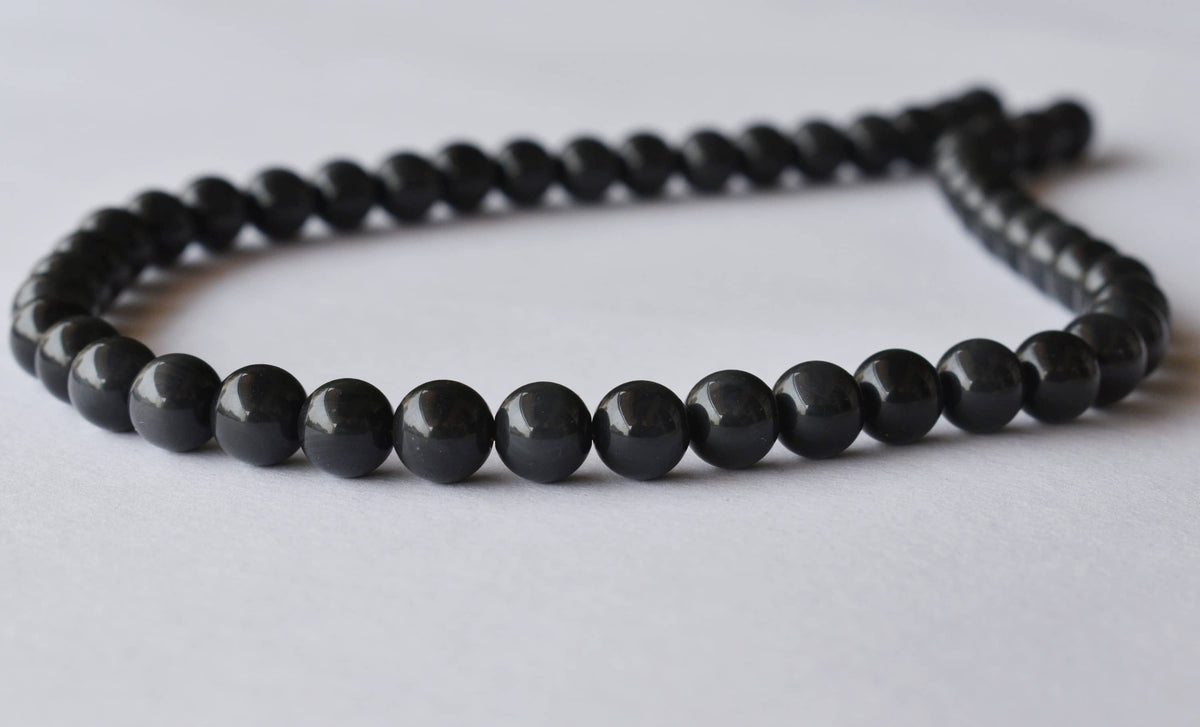 Rainbow Black Obsidian Beads, Natural Round Crystal Beads 4mm to 10mm