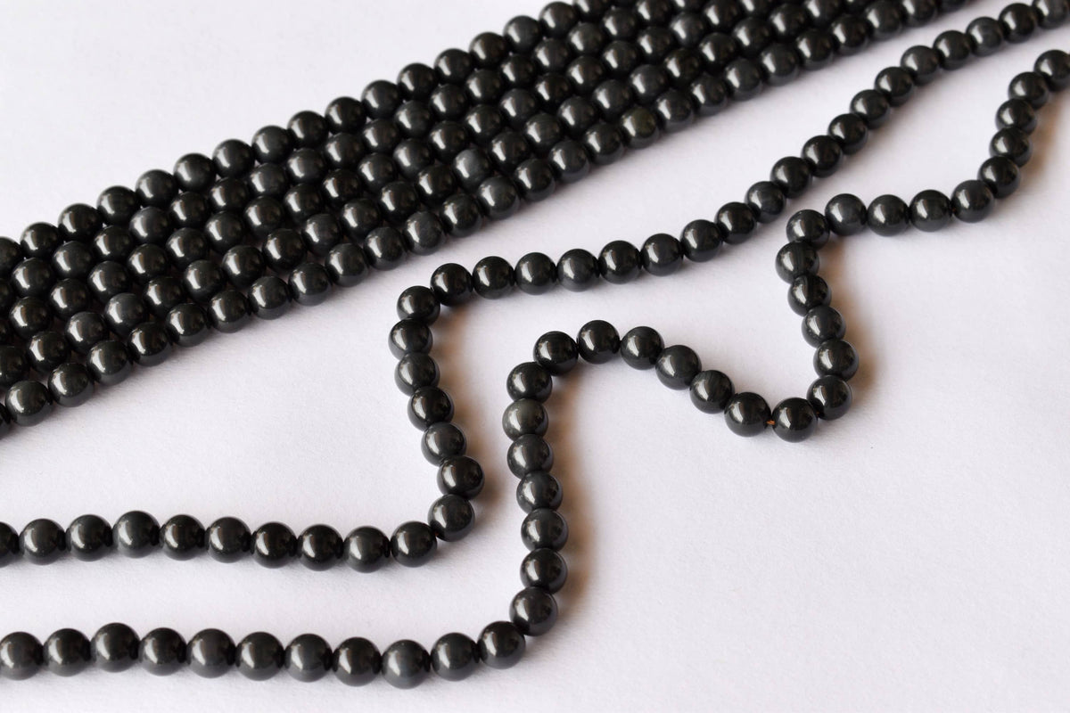 Rainbow Black Obsidian Beads, Natural Round Crystal Beads 4mm to 10mm