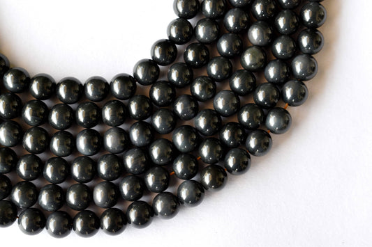 Rainbow Black Obsidian Beads, Natural Round Crystal Beads 4mm to 10mm