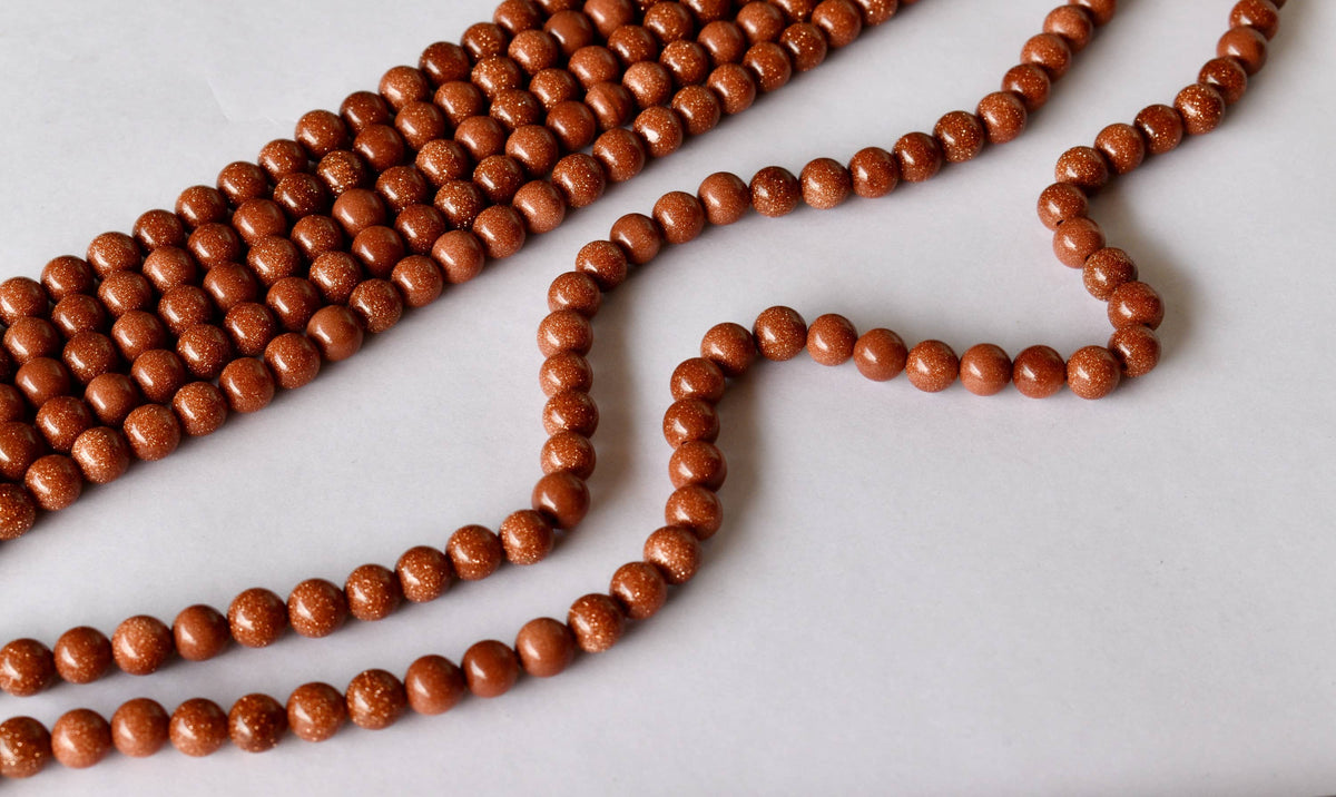 Red Sandstone Beads, Natural Round Crystal Beads 4mm to 16mm