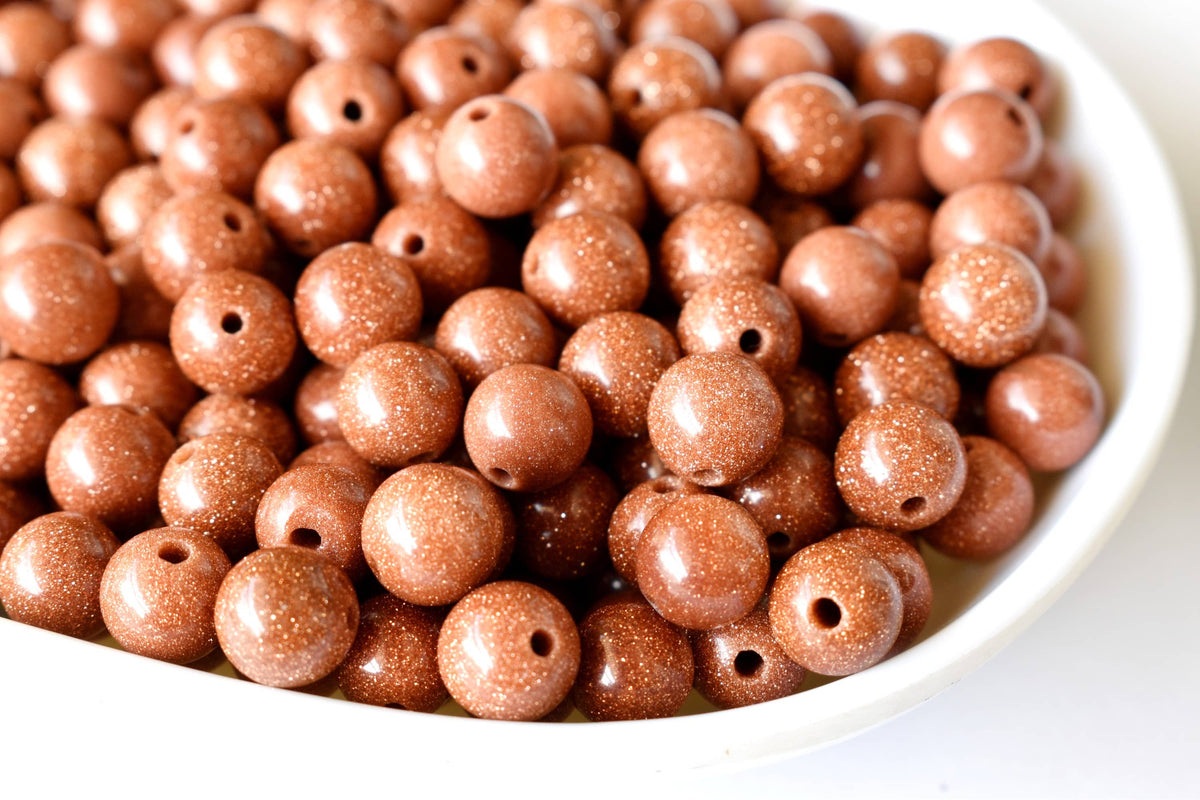 Red Sandstone Beads, Natural Round Crystal Beads 4mm to 16mm