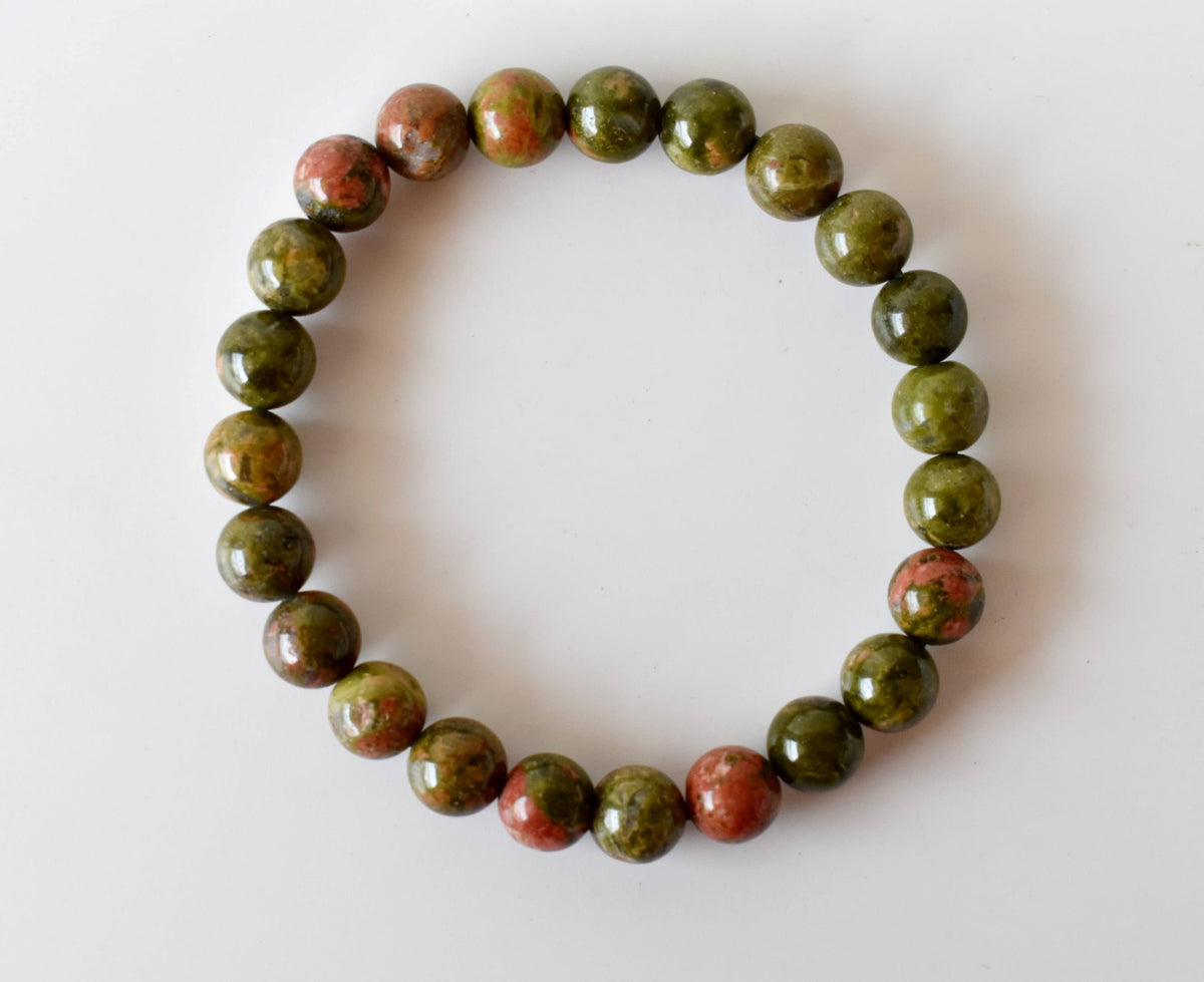 Unakite Bracelet | Unakite Stone Bracelet (Vision and Inner Peace).