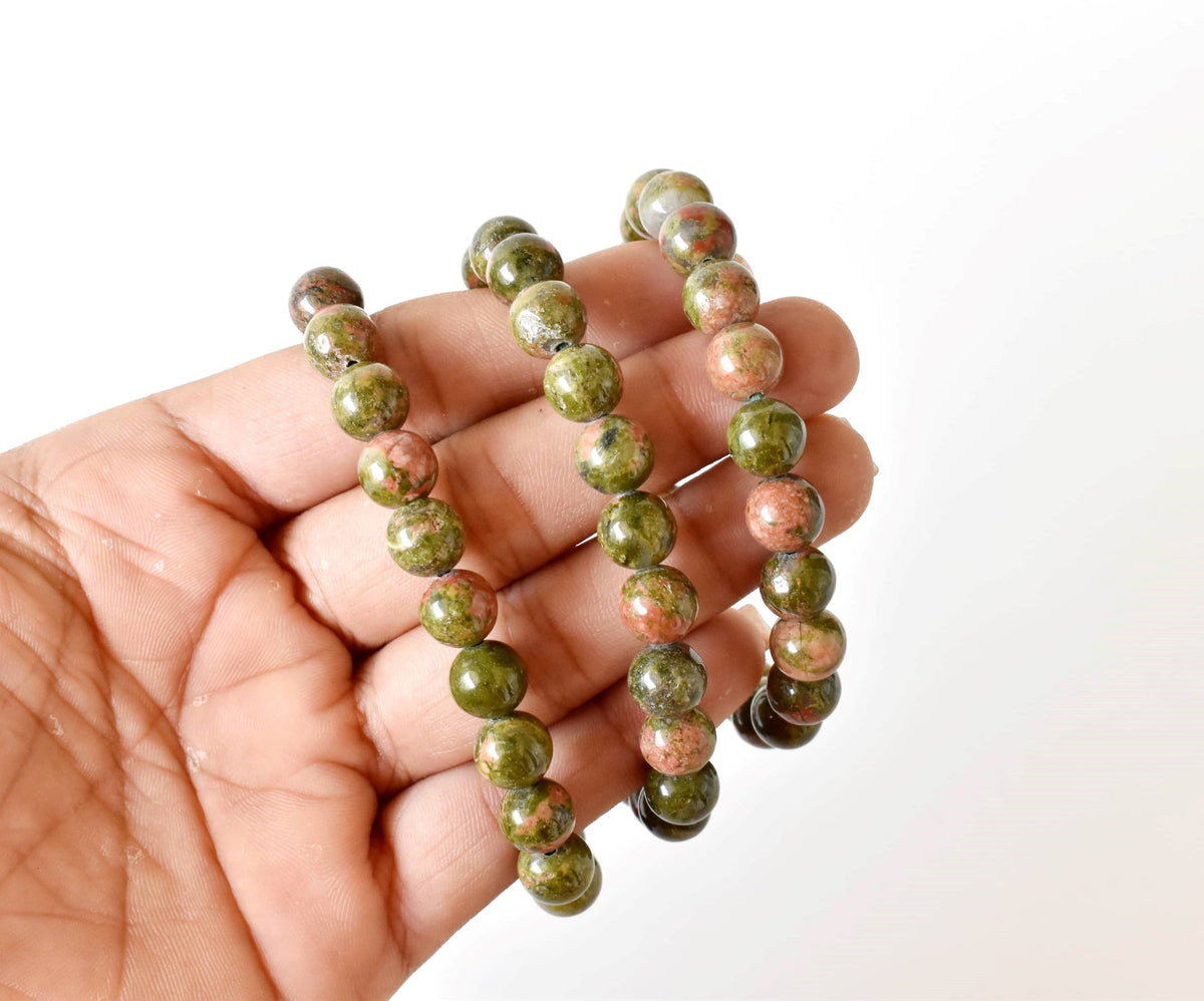 Unakite Bracelet | Unakite Stone Bracelet (Vision and Inner Peace).