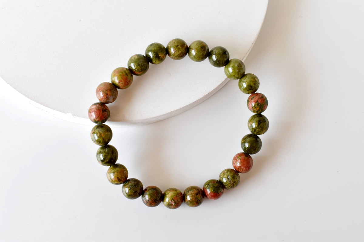 Unakite Bracelet | Unakite Stone Bracelet (Vision and Inner Peace).