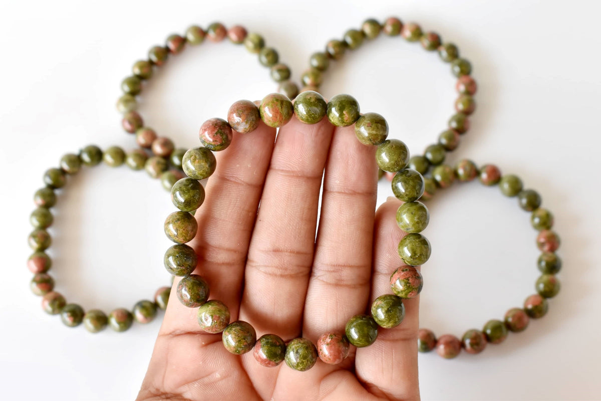 Unakite Bracelet | Unakite Stone Bracelet (Vision and Inner Peace).