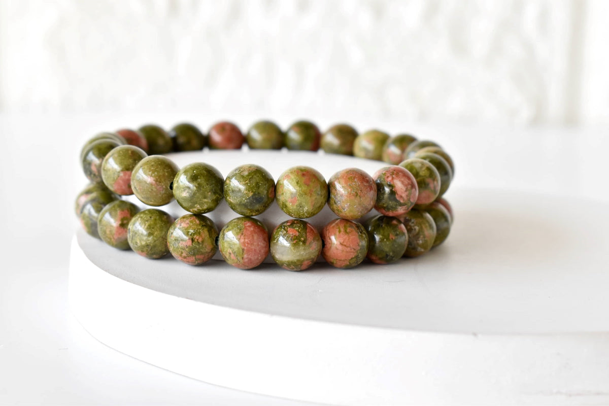 Unakite Bracelet | Unakite Stone Bracelet (Vision and Inner Peace).