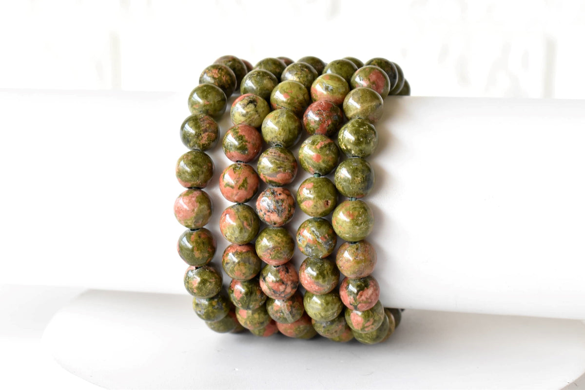 Unakite Bracelet | Unakite Stone Bracelet (Vision and Inner Peace).
