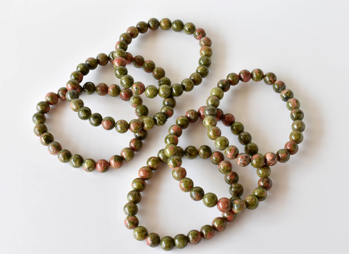 Unakite Bracelet | Unakite Stone Bracelet (Vision and Inner Peace).
