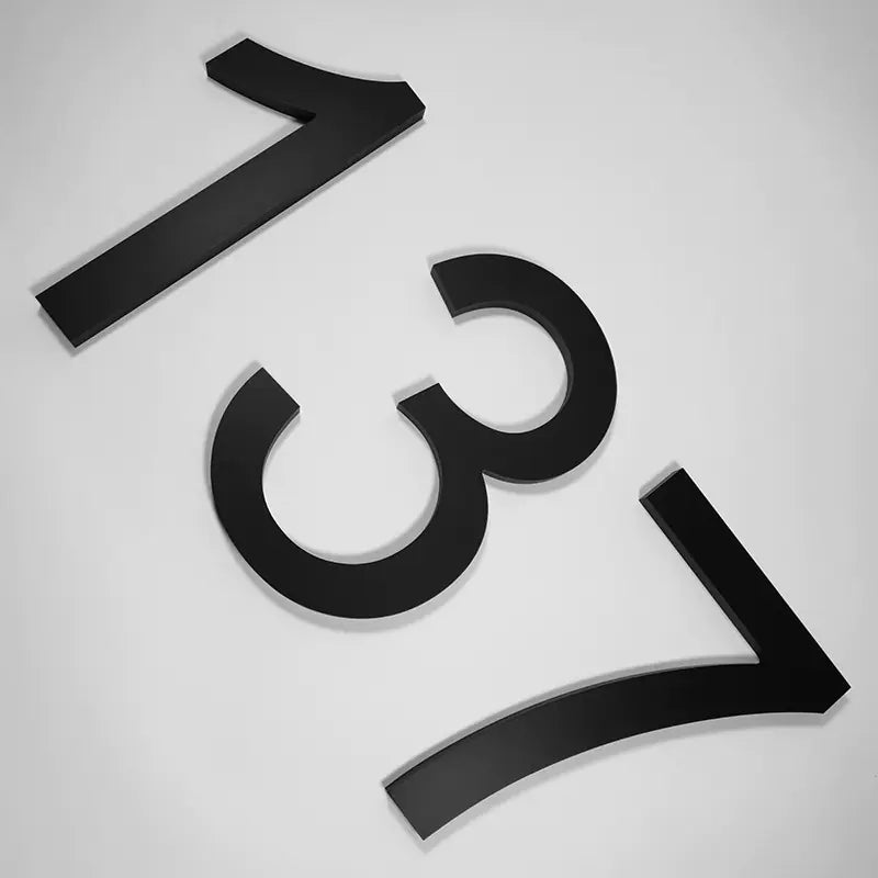 Acrylic Floating House Number - 888