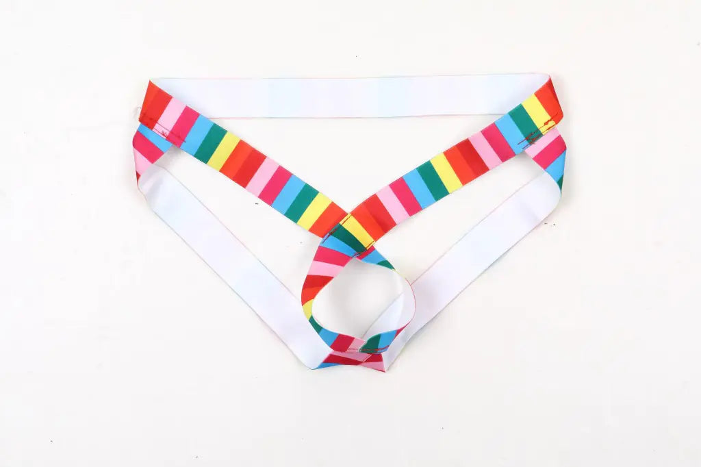 Men's Ice Silk Low Waist Hollow Out Thong Underwear - Lingerie