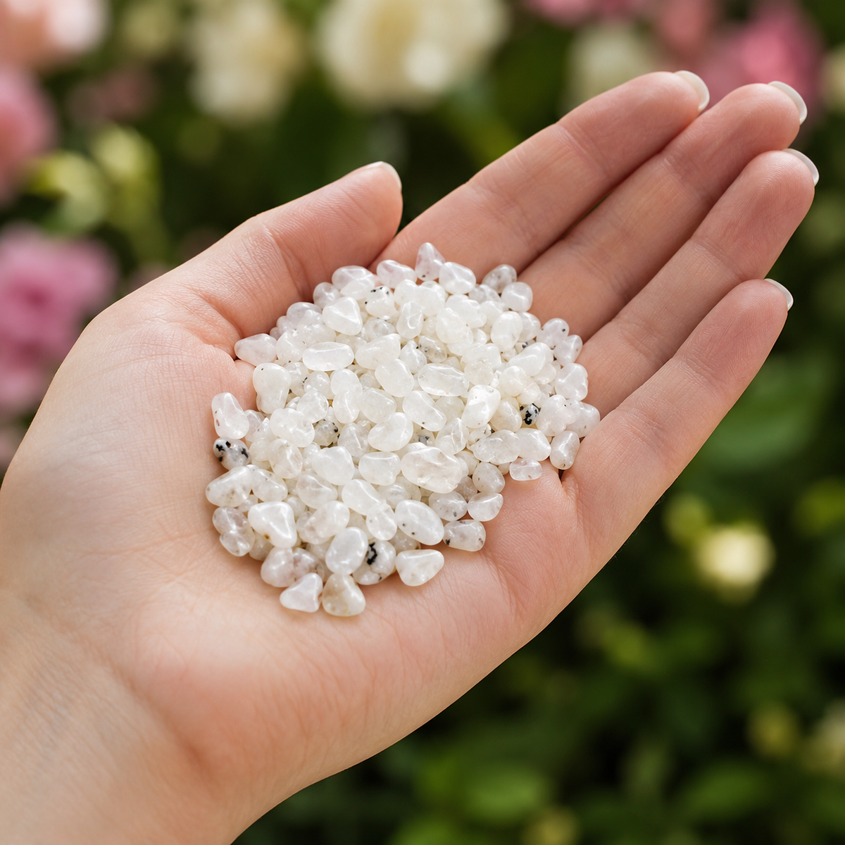 Rainbow Moonstone Gemstone Chips (Compassion and Bring Balance)