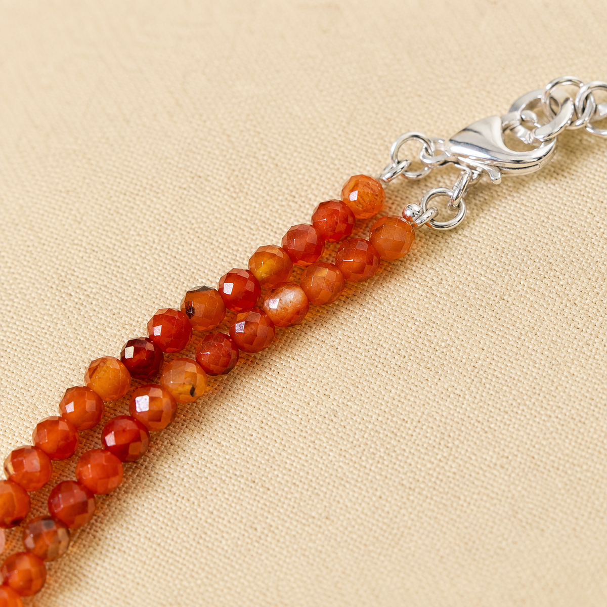 Red Carnelian Crystal anklet for Healing, Protection & Grounding – Natural