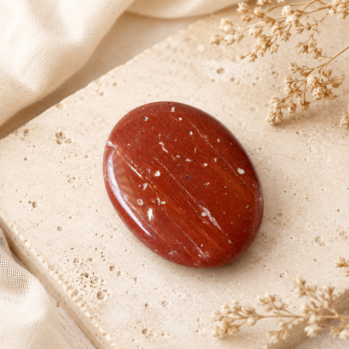 Red Jasper Pocket Stones (Generosity and Balance)
