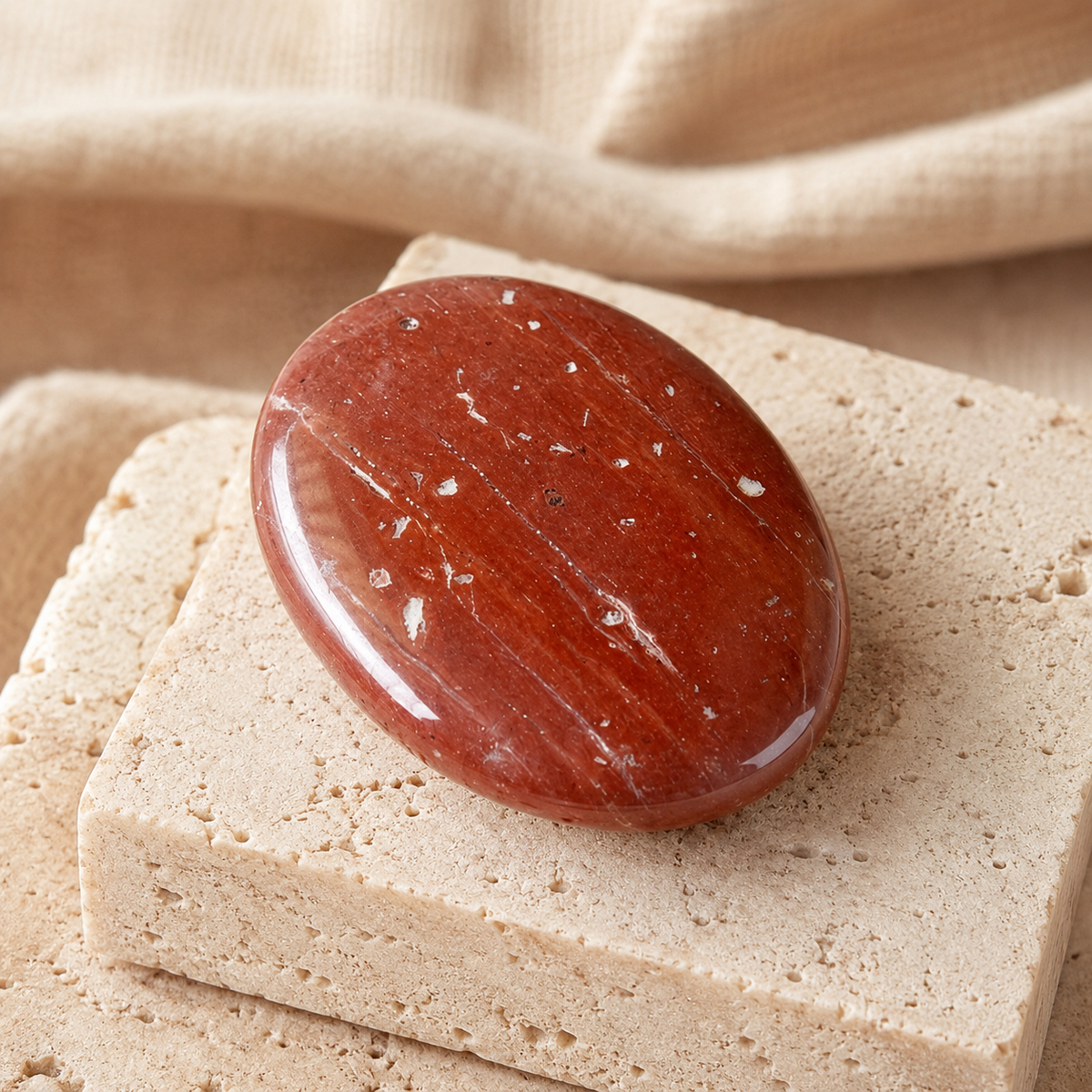 Red Jasper Pocket Stones (Generosity and Balance)