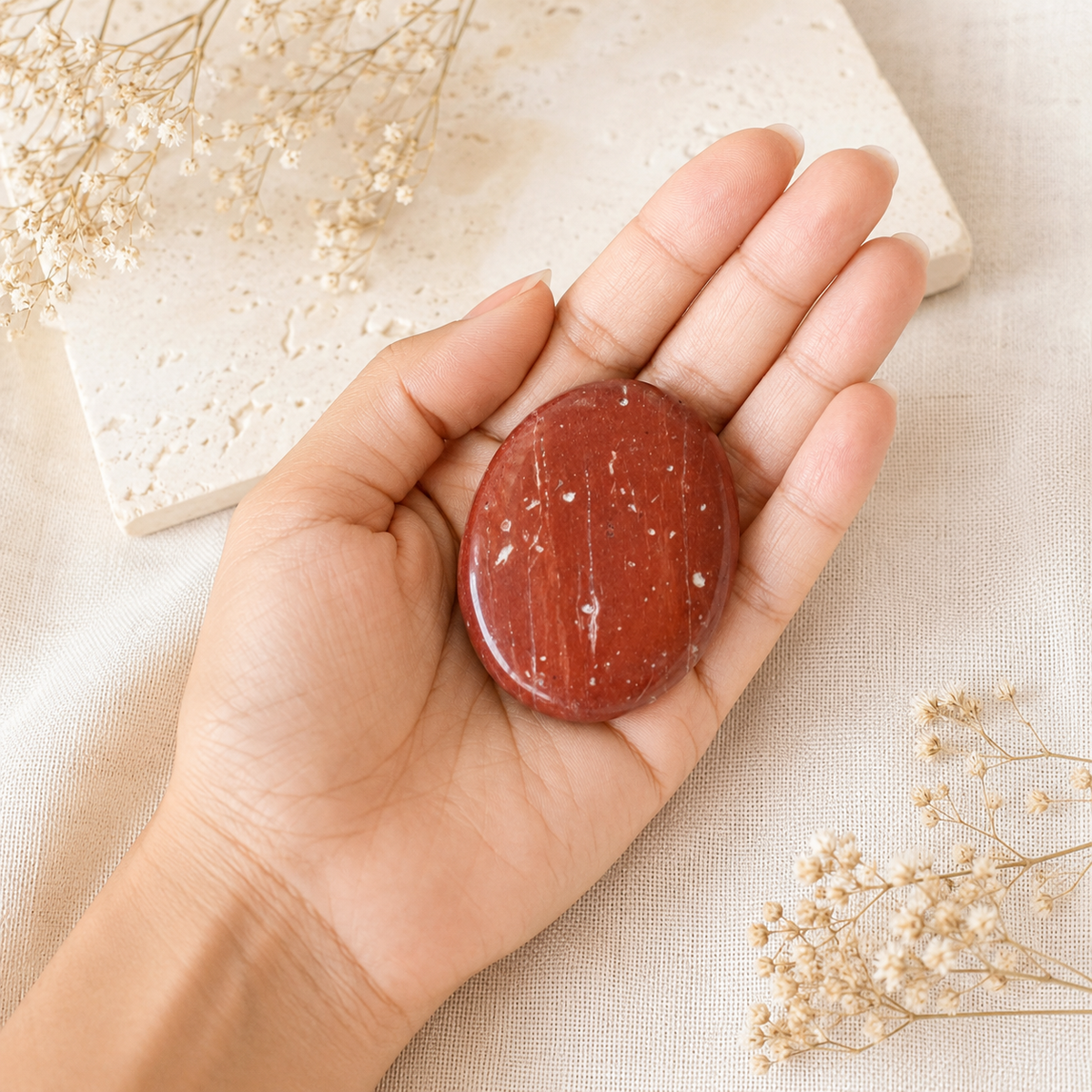 Red Jasper Pocket Stones (Generosity and Balance)