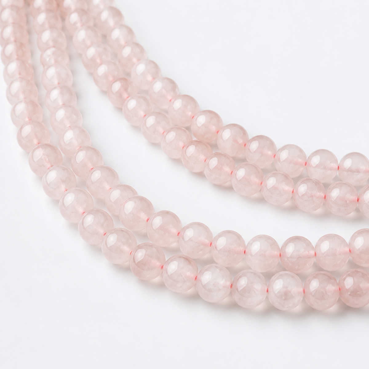 Rose Quartz Beads, Natural Round Crystal Beads 4mm to 12mm