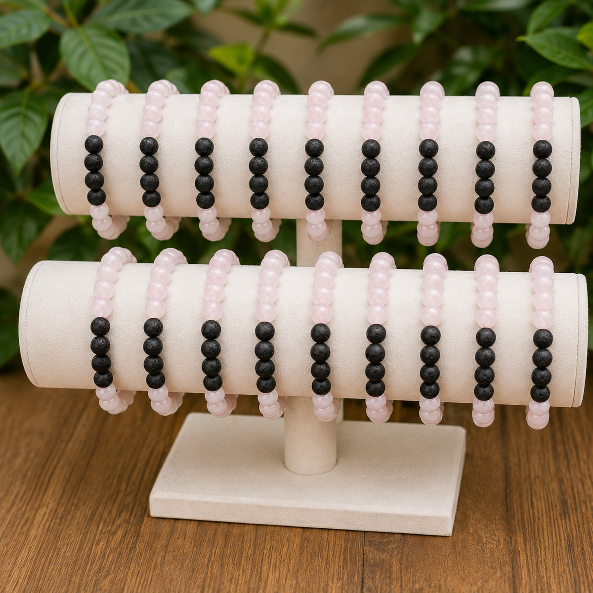 Rose Quartz Diffuser Bracelet, Lava Diffuser Jewelry, Aromatherapy, Essential Oil Bracelet, Spiritual Gift, Yoga Gift for Her