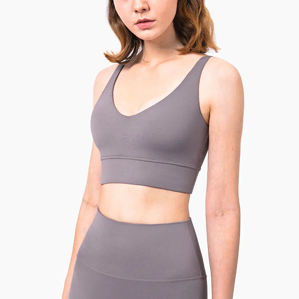 New Deep V Sports Bra for Yoga and Fitness - Lingerie